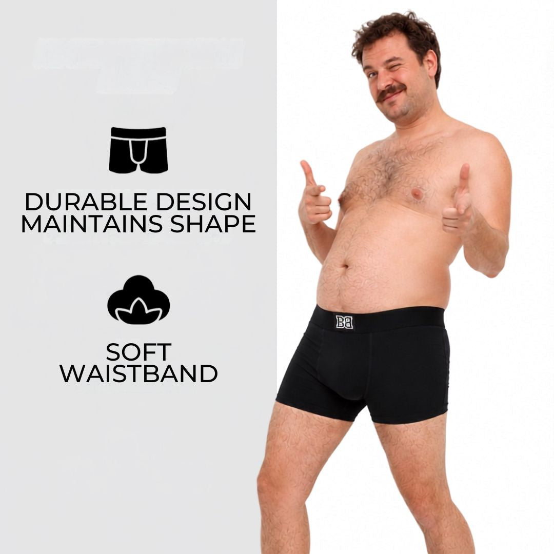 Black BamBaw 5-Pack Boxer Shorts
