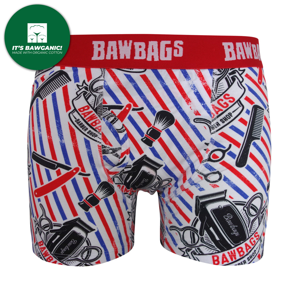 Barber Shop Cotton Boxer Shorts