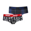 Women's Monkeys Redux and Dark Tartan 2-Pack of Cotton Underwear