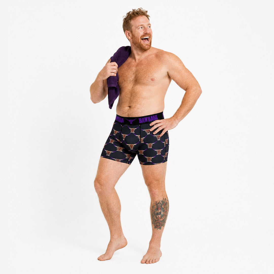 Cool De Sacs Highland Cow Technical Boxer Shorts