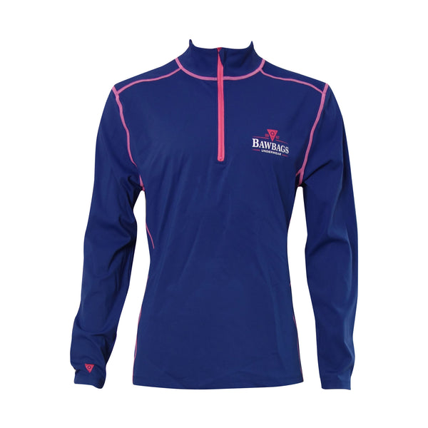 Blue Mid Layer Top