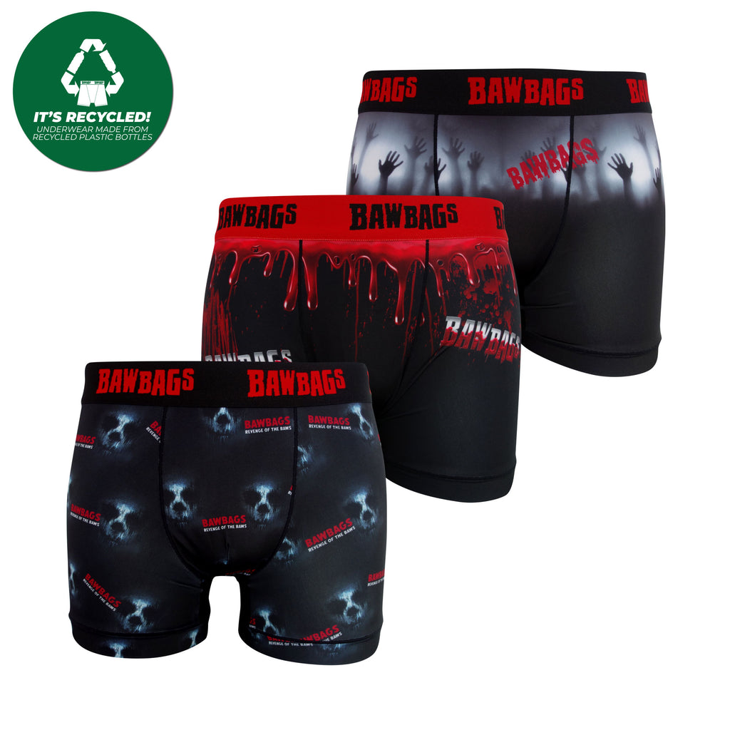 Cool De Sacs Horror 3-Pack Technical Boxer Shorts