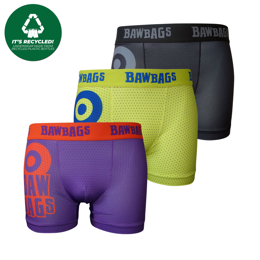 Cool De Sacs Re:Bawler 3-Pack Technical Boxer Shorts