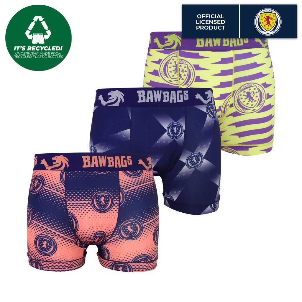 Cool De Sacs Scotland National Team 3-Pack Technical Boxer Shorts