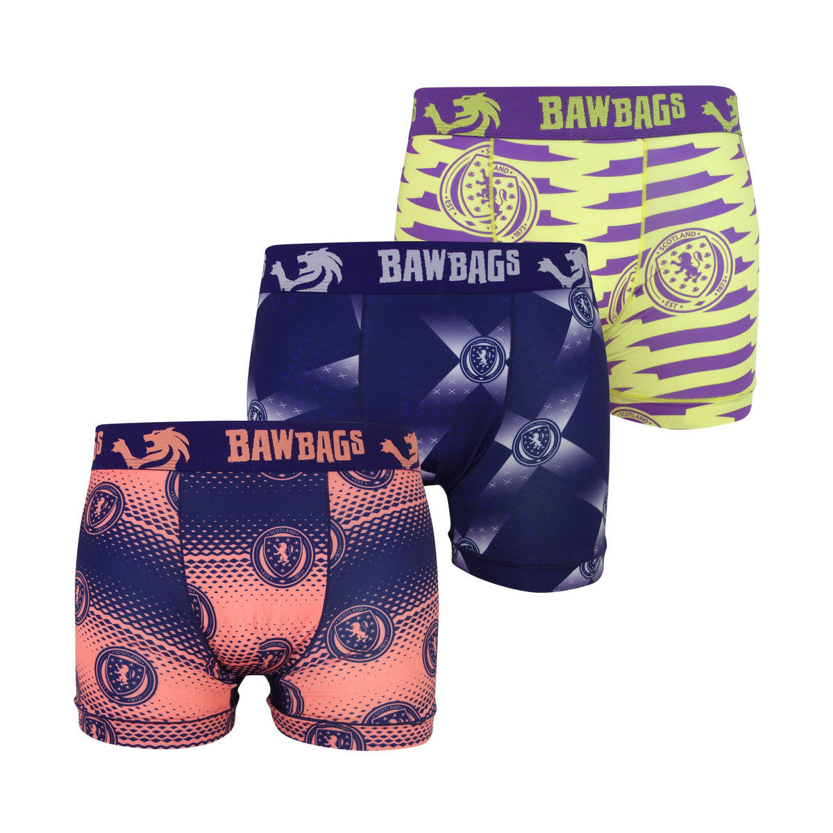 Cool De Sacs Scotland National Team 3-Pack Technical Boxer Shorts