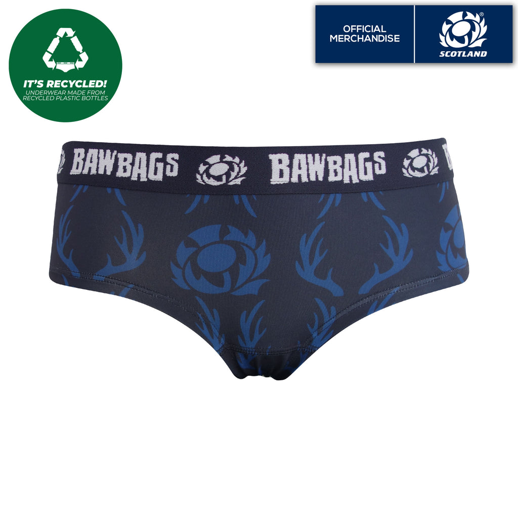 Women's Cool De Sacs Scotland Rugby Stag Technical Underwear