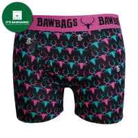 Boys Stag - Black Cotton Boxer Shorts
