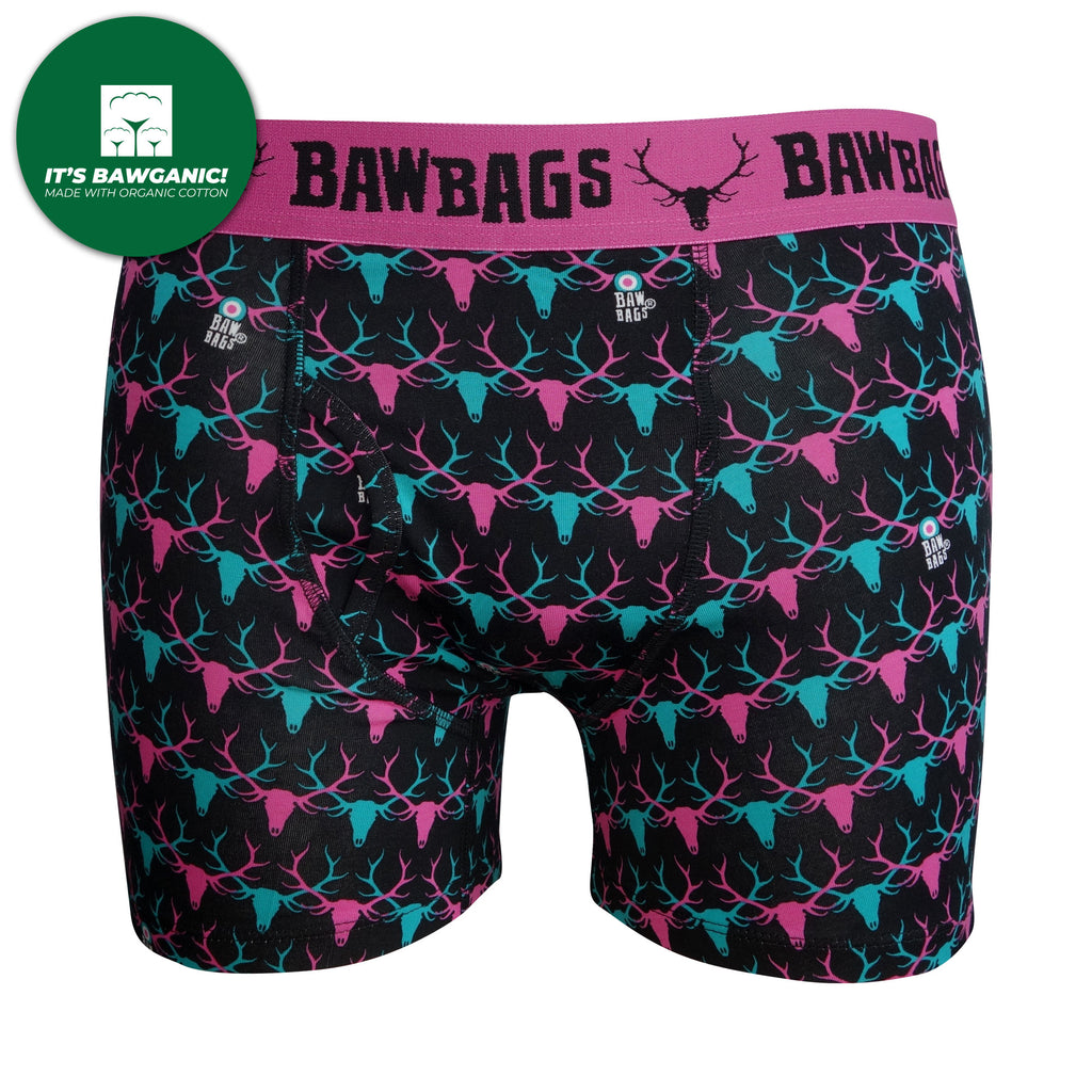 Stag - Black Cotton Boxer Shorts