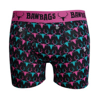 Boys Stag - Black Cotton Boxer Shorts