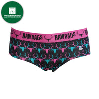 Women's Stag - Black Cotton Underwear