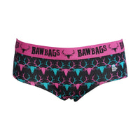 Women's Stag - Black Cotton Underwear
