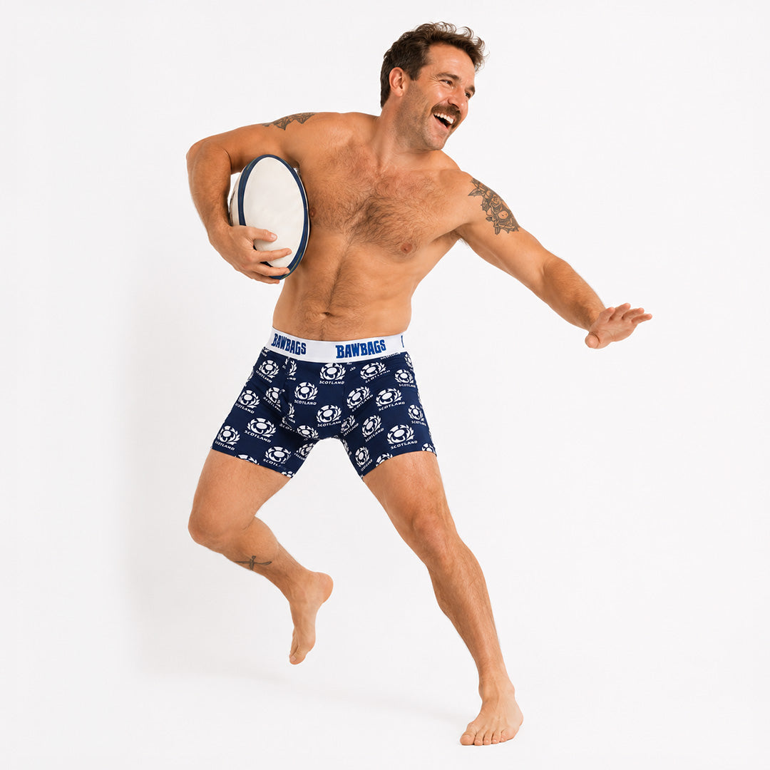 Scotland Rugby Badge Cotton Boxer Shorts