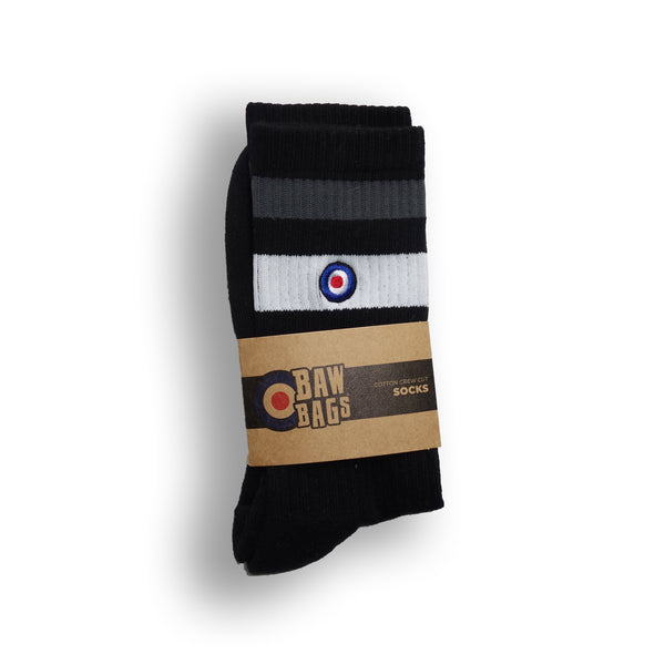 Stripe Black/White Socks