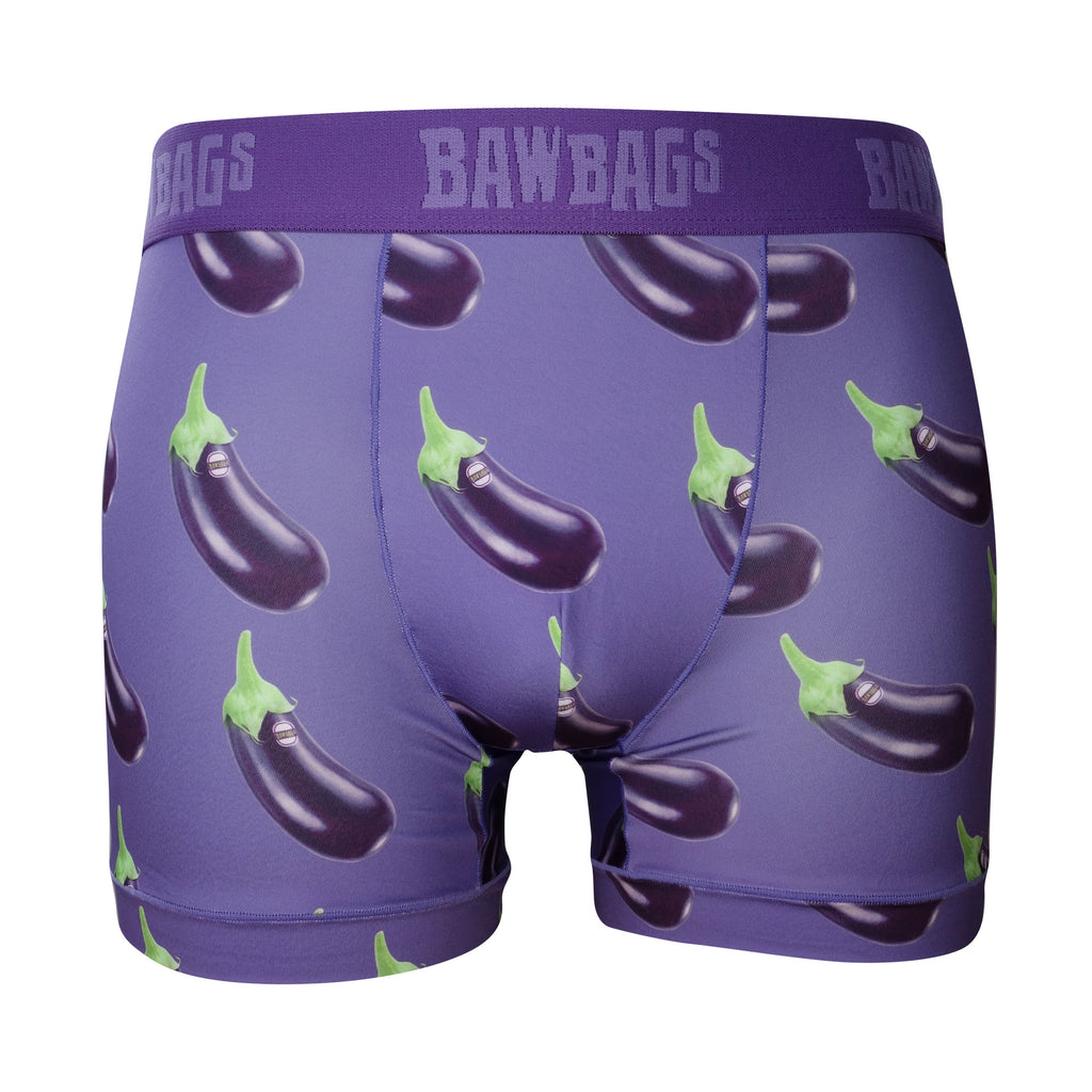 Cool De Sacs Aubergine Technical Boxer Shorts