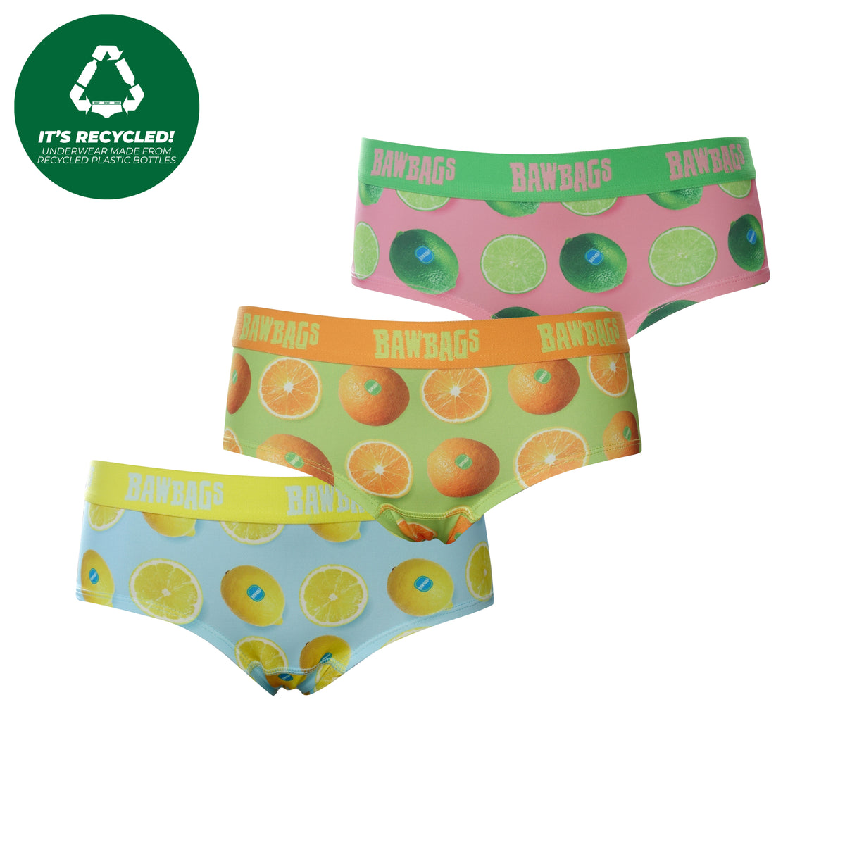 Women's Cool De Sacs Citrus 3-Pack Technical Underwear