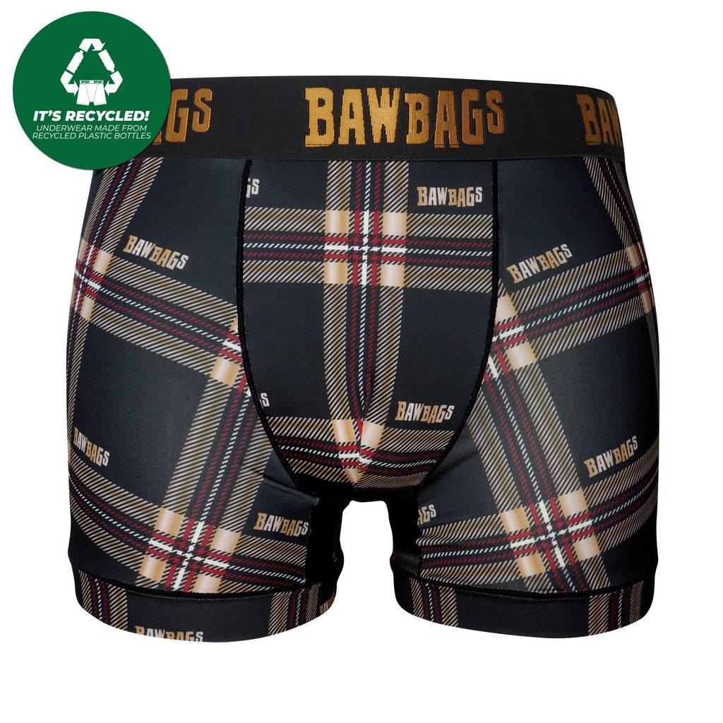 Cool De Sacs Gold Trinity Tartan Technical Boxer Shorts