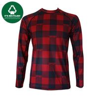 Red Flannel Base Layer Top