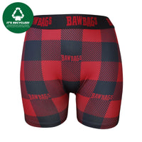 Women's Red Flannel Boxer Shorts