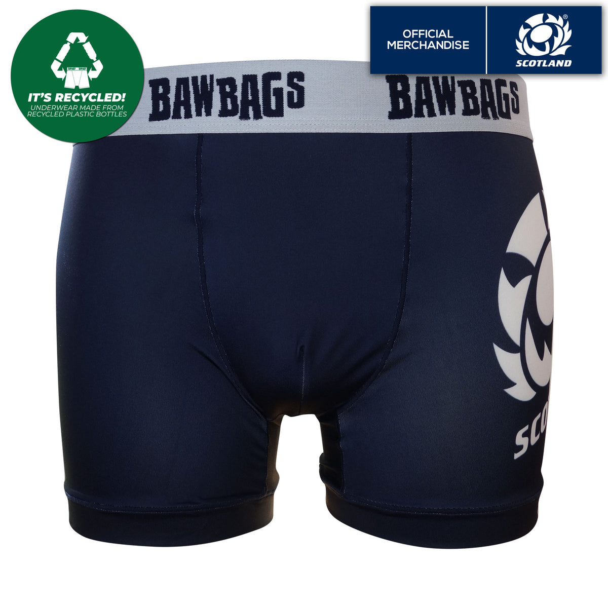 Cool De Sacs Scotland Rugby Big Badge Technical Boxer Shorts