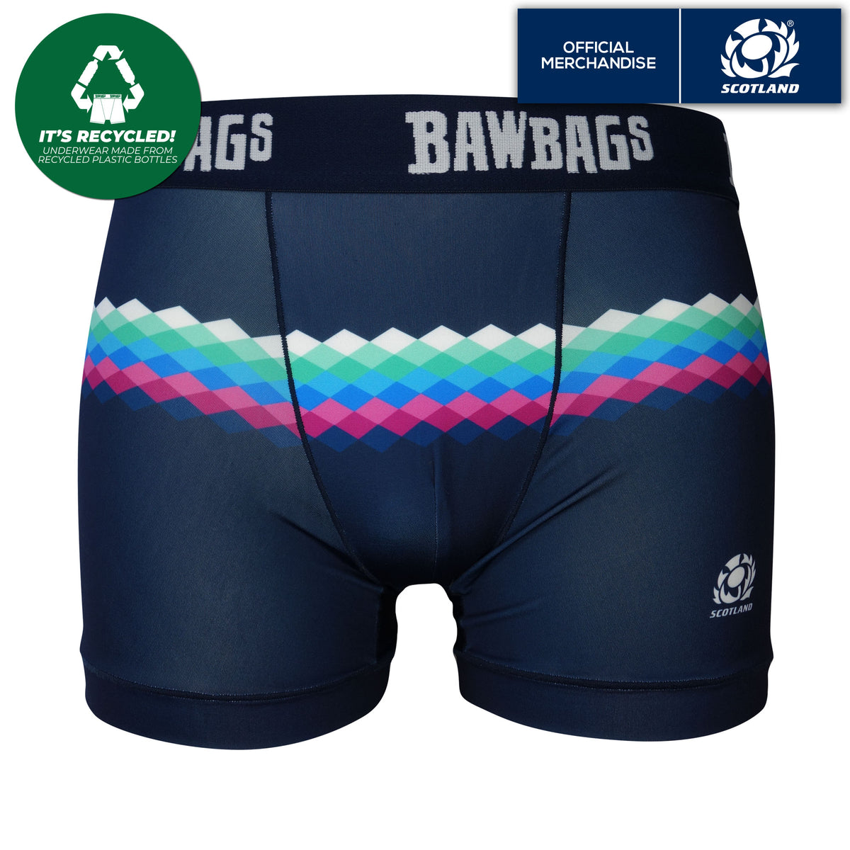 Cool De Sacs Scotland Rugby Landscape Technical Boxer Shorts