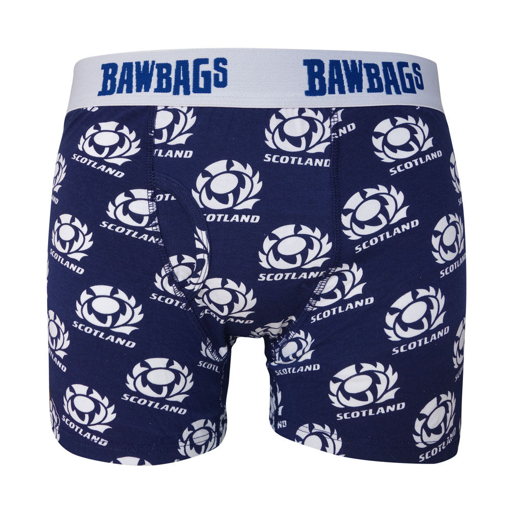 Scotland Rugby Badge Cotton Boxer Shorts