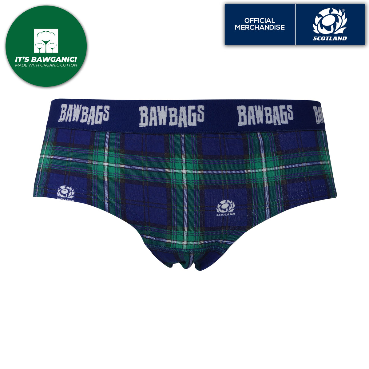 Women's Scotland Rugby Tartan Cotton Underwear