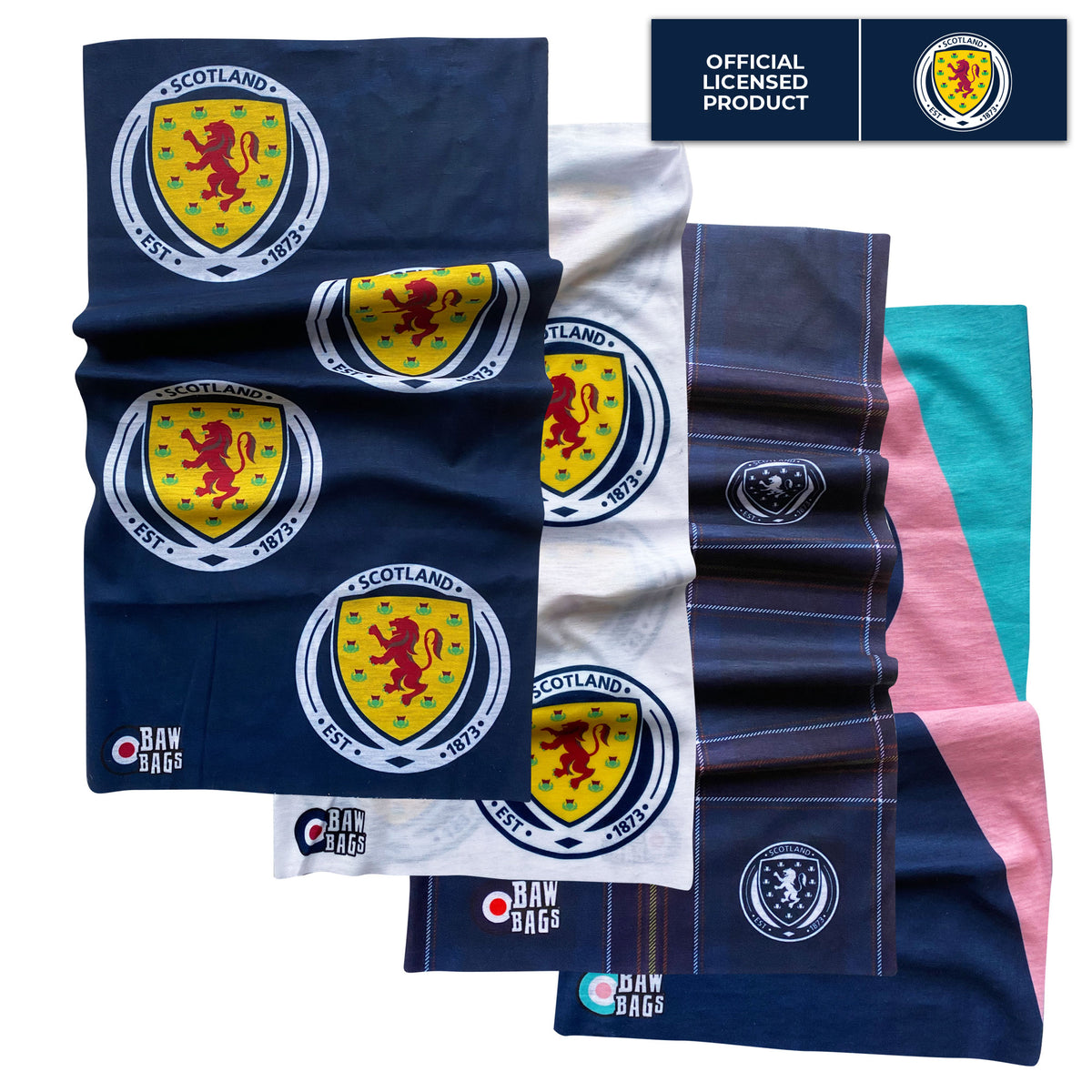 Set of 4 Scotland National Team Multi Sleeve Snoods