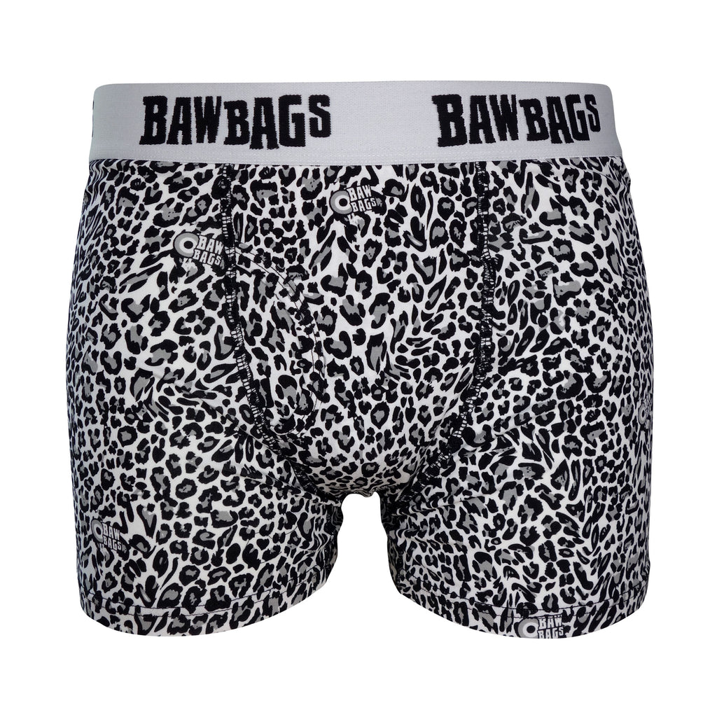 Snow Leopard Cotton Boxer Shorts I