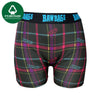 Women's Boxer Shorts Techno Tartan