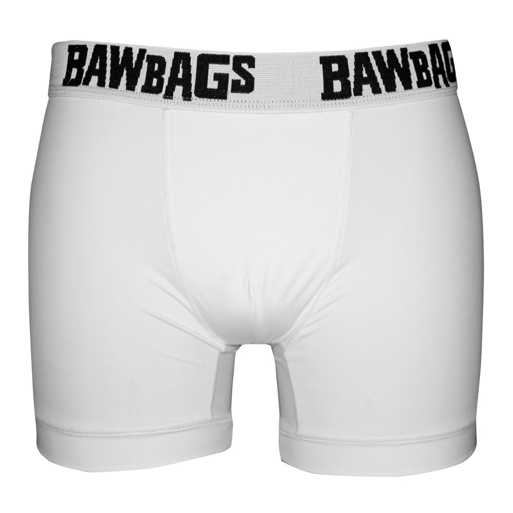 Cool De Sacs White Boxer Shorts - Bawbags 