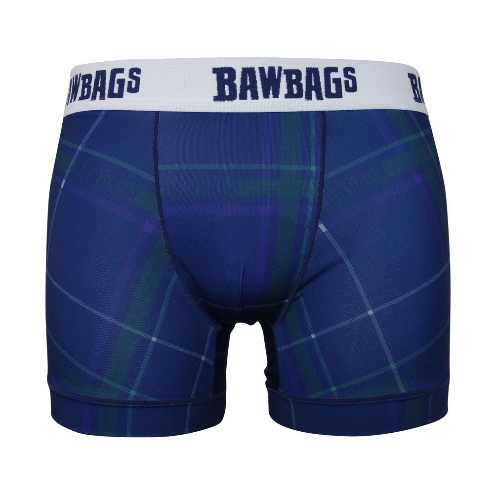 Cool De Sacs Tartan Blue Boxer Shorts - Bawbags